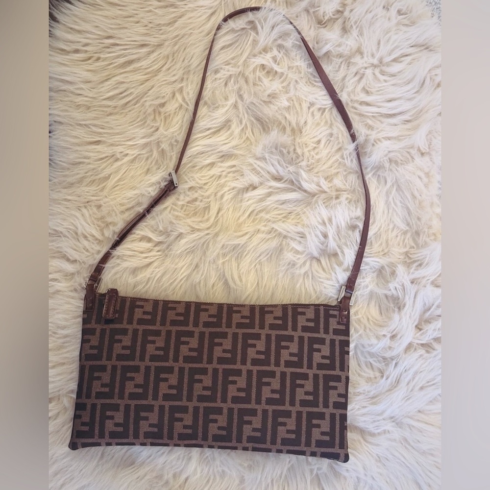 ❌SOLD❌Fendi Zucca shoulder bag + Fendi coin case